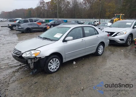 2004 Toyota Corolla Le из США, поврежденный, VIN JTDBR32EX42027614
